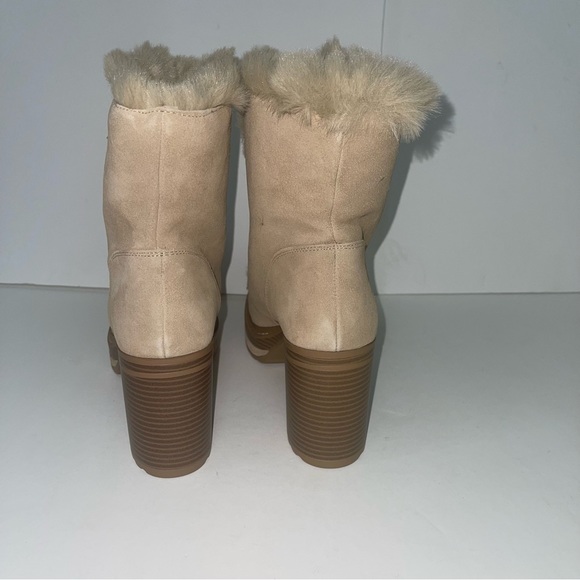 Steve Madden Sand Suede Scoops Faux Fur Platform Bootie- New Box - Duplicate - Picture 8 of 16